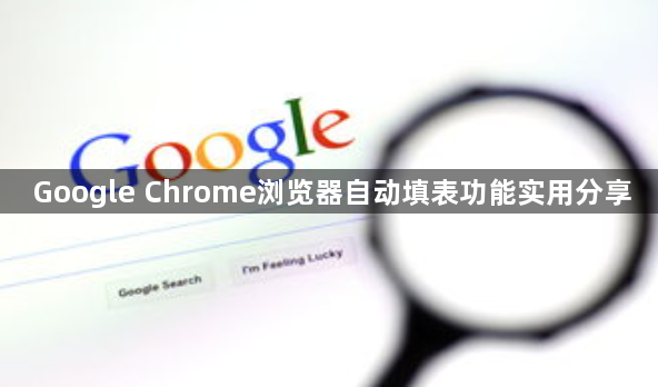 Google Chrome浏览器自动填表功能实用分享1