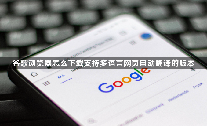 谷歌浏览器怎么下载支持多语言网页自动翻译的版本1
