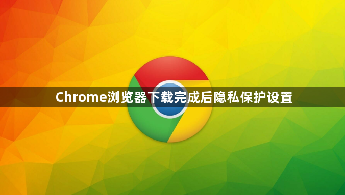 Chrome浏览器下载完成后隐私保护设置1