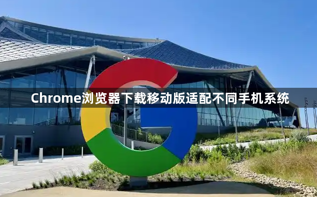 Chrome浏览器下载移动版适配不同手机系统1