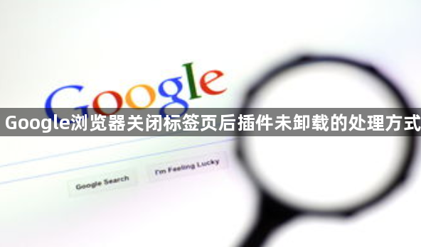 Google浏览器关闭标签页后插件未卸载的处理方式1