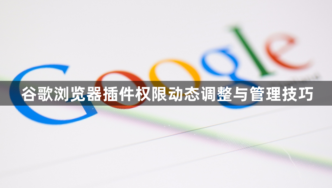 谷歌浏览器插件权限动态调整与管理技巧1