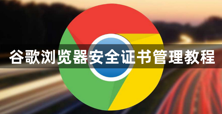 谷歌浏览器安全证书管理教程1