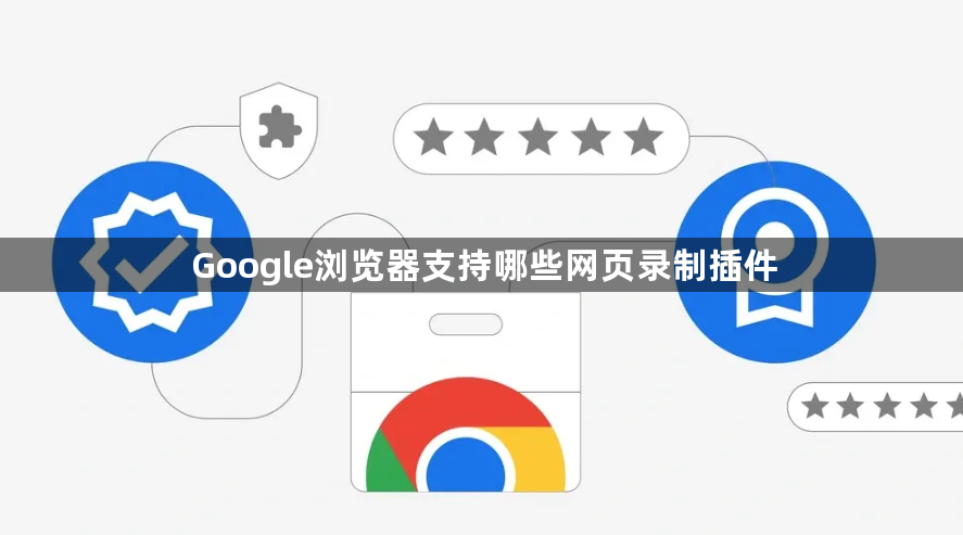 Google浏览器支持哪些网页录制插件1