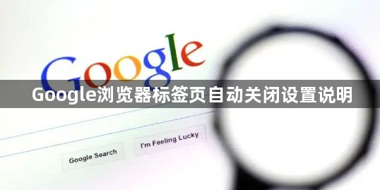 Google浏览器标签页自动关闭设置说明1