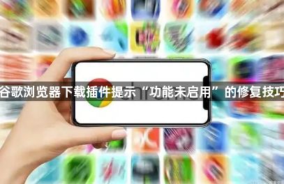谷歌浏览器下载插件提示“功能未启用”的修复技巧1