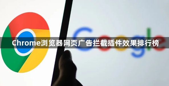 Chrome浏览器网页广告拦截插件效果排行榜1