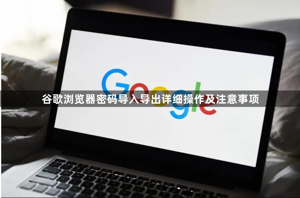 谷歌浏览器密码导入导出详细操作及注意事项1