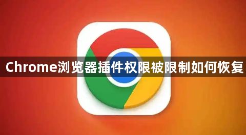 Chrome浏览器插件权限被限制如何恢复1