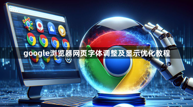 google浏览器网页字体调整及显示优化教程1