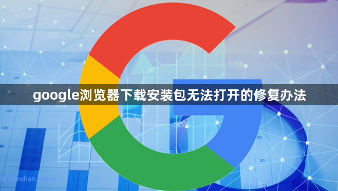 google浏览器下载安装包无法打开的修复办法1