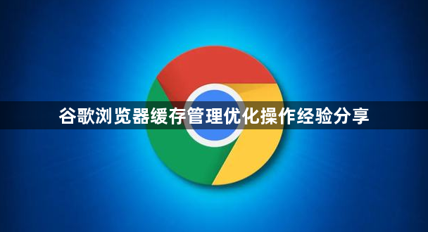 谷歌浏览器缓存管理优化操作经验分享1