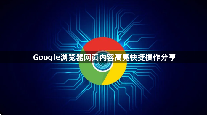 Google浏览器网页内容高亮快捷操作分享1