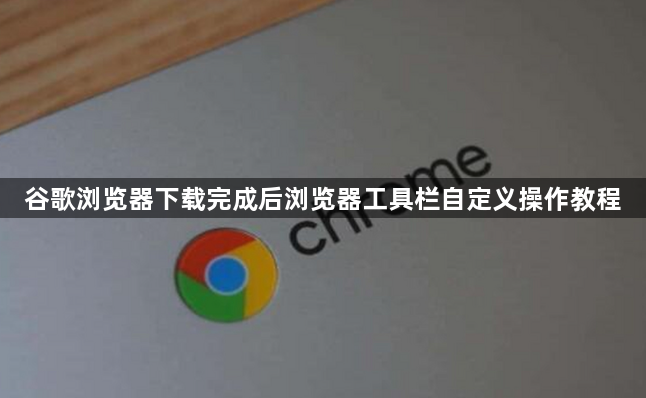 谷歌浏览器下载完成后浏览器工具栏自定义操作教程1