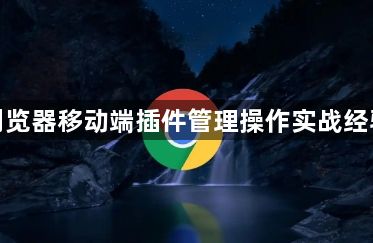 谷歌浏览器移动端插件管理操作实战经验分享1