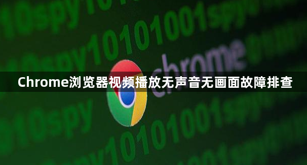 Chrome浏览器视频播放无声音无画面故障排查1