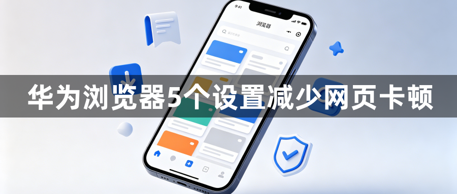 华为浏览器5个设置减少网页卡顿1