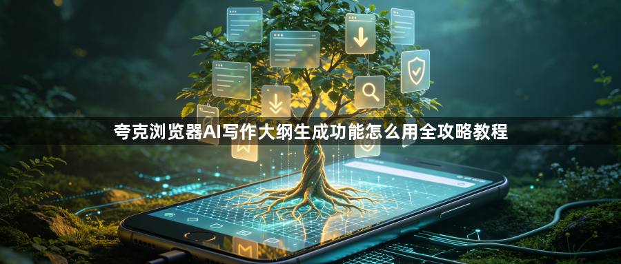 夸克浏览器AI写作大纲生成功能怎么用全攻略教程1