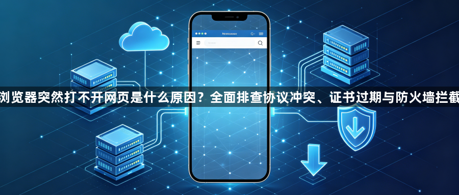 浏览器突然打不开网页是什么原因？全面排查协议冲突、证书过期与防火墙拦截1