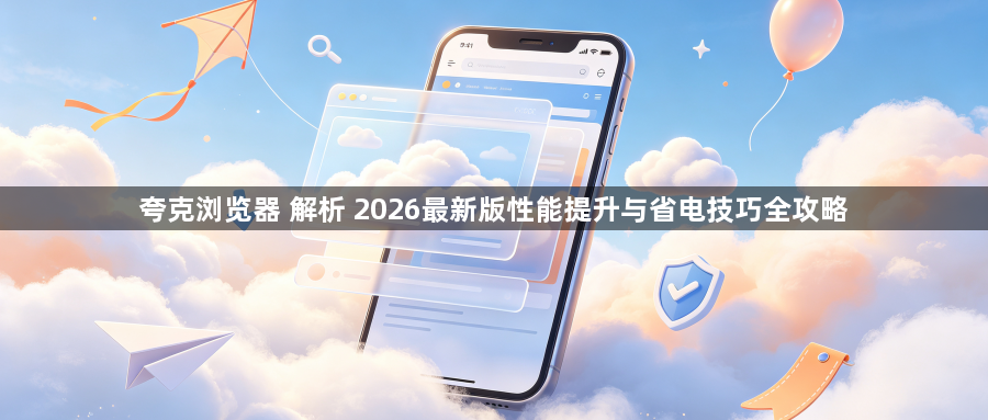 夸克浏览器 解析 2026最新版性能提升与省电技巧全攻略1