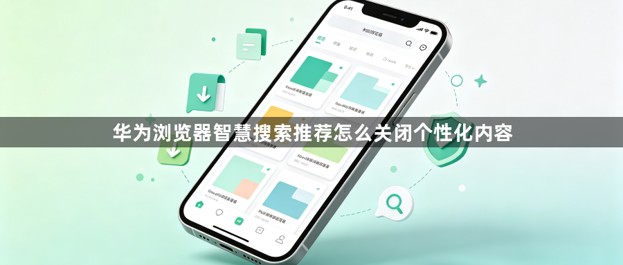 华为浏览器智慧搜索推荐怎么关闭个性化内容1