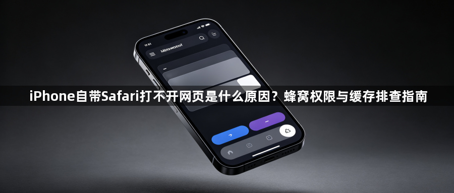 iPhone自带Safari打不开网页是什么原因？蜂窝权限与缓存排查指南1