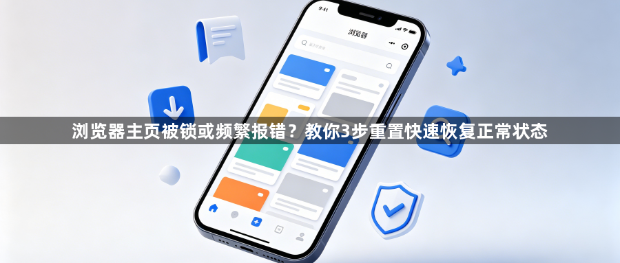 浏览器主页被锁或频繁报错？教你3步重置快速恢复正常状态1