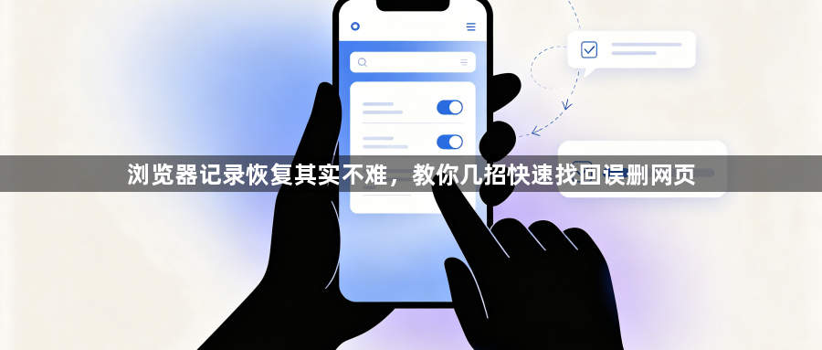 浏览器记录恢复其实不难，教你几招快速找回误删网页1