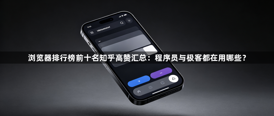 浏览器排行榜前十名知乎高赞汇总：程序员与极客都在用哪些？1