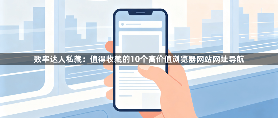 效率达人私藏：值得收藏的10个高价值浏览器网站网址导航1