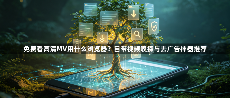 免费看高清MV用什么浏览器？自带视频嗅探与去广告神器推荐1