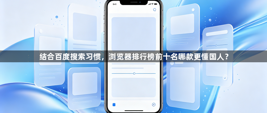 结合百度搜索习惯，浏览器排行榜前十名哪款更懂国人？1
