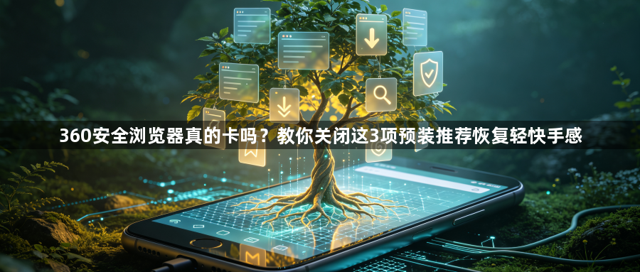 360安全浏览器真的卡吗？教你关闭这3项预装推荐恢复轻快手感1