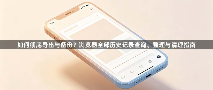 如何彻底导出与备份？浏览器全部历史记录查询、整理与清理指南1