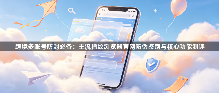 跨境多账号防封必备：主流指纹浏览器官网防伪鉴别与核心功能测评1